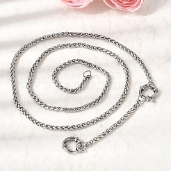 Цепочка из нержавеющей стали 201 толщиной 3 мм&nbsp;NJEW-K302-08P