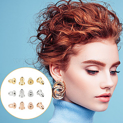 6 пара 3 цветов 925 гайки-пусеты из стерлингового серебра STER-DR0001-02