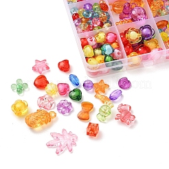 476шт 24 стиля прозрачные акриловые бусины TACR-YW0001-28