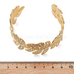 Ионное покрытие (ip) 304 нержавеющая сталь манжеты браслеты для женщин&nbsp;BJEW-A026-02G