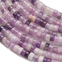 Натуральный лепидолит / пурпурный слюдяный камень бисер пряди G-Z110-A11-2x4mm