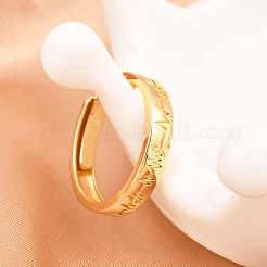 Латунные перстни для женщин RJEW-Z113-05G