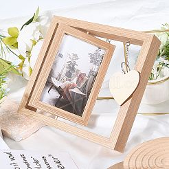 Вращающаяся подставка для фоторамки из мдф&nbsp;AJEW-WH20017-78A