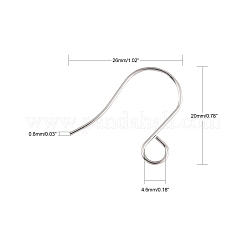 Устойчивые к потускнению 100 шт. французские крючки для сережек из нержавеющей стали 316 JX138A
