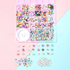 Наборы для изготовления браслетов из полимерной глины своими руками heishi DIY-FS0008-61