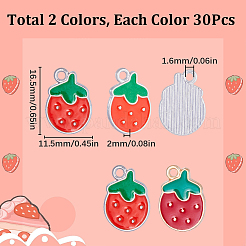 60шт 2 стиля подвески из сплава с эмалью&nbsp;ENAM-SC0003-87