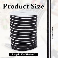 Атласная лента из полиэстера&nbsp;OCOR-WH0091-32C