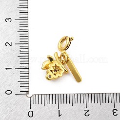 Латунный кулон с фруктами из стразов&nbsp;LS-HJEW-P020-01F-G