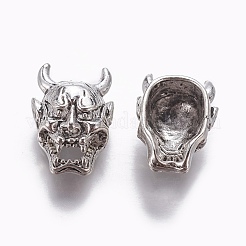 Сплавочные овальные бусины тибетского стиля  TIBEB-L003-02