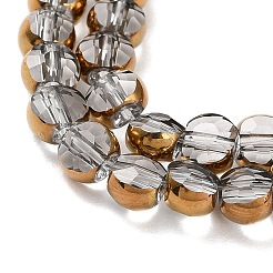 Стеклянные бусины с гальваническим покрытием &nbsp;LS-EGLA-A040-01E