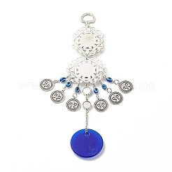 Стекло турецкий синий сглаз кулон украшение&nbsp;LS-HJEW-I008-01AS