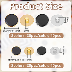 Пуговицы с пластиковым стержнем в стиле ccb BUTT-OC0001-08