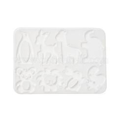 Силиконовые Молды для кулона «сделай сам» с изображением пингвина/лева/кролика&nbsp;X1-SIL-F010-03