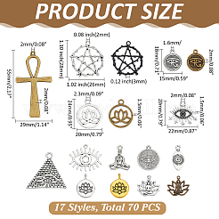 Сплавочные подвески тибетского стиля&nbsp;FIND-ME0001-23