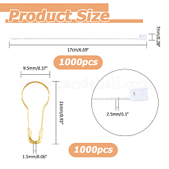 1000 шт. прямоугольные цепочки из полиэстера и пластика FIND-HS0001-83