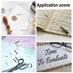 66 шт. 3-х цветные металлические скрепки AJEW-CP0005-63