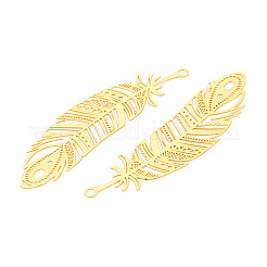 Латунные филигранные большие кулоны&nbsp;KKC-T003-30G