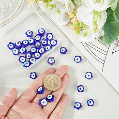 1 нить бусины лэмпворк ручной работы от сглаза&nbsp;LAMP-PA0001-46