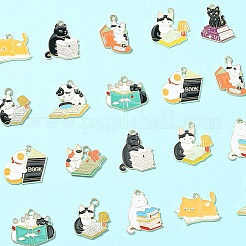 22шт 11 стиля подвески из сплава с эмалью&nbsp;ENAM-YW0005-23