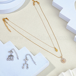 4 шт. удлинитель цепи из сплава с застежками-карабинами FIND-WH0126-552