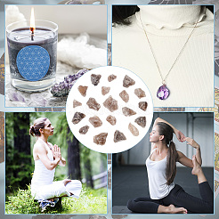 300 г необработанного натурального дымчатого кварца для украшения витрины&nbsp;G-BC0001-47