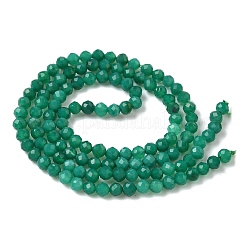 Натуральный зеленый бисер пряди оникс Агат G-C201-B02-3mm