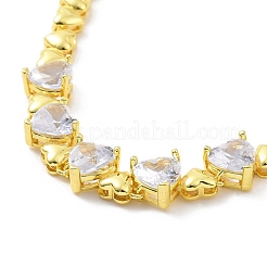 Ожерелья с нагрудником из кубического циркония с микропаве NJEW-F301-01G