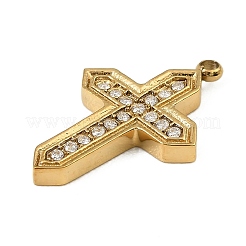 Подвески из нержавеющей стали 304 со стразами&nbsp;STAS-P430-01A-G01