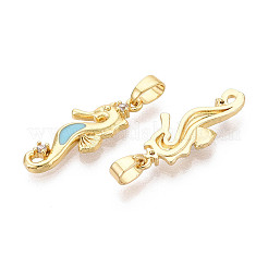 Латунные микро проложить кубического циркония подвески&nbsp;KK-C093-20G-01