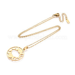 Подвески из нержавеющей стали 304 NJEW-T018-55G