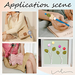 24 шт. 3 стиля пищевого экологически чистого силикона фокусные бусины с круглой нейлоновой нитью SIL-SP0001-12