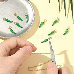 Кулоны с эмалью из латуни&nbsp;KK-BBC0020-13B