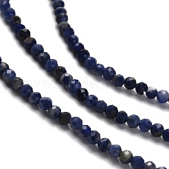 Природный содалит бисер нитей G-RM2025-A19-2mm-B