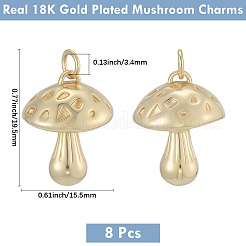 8шт латунные подвески KK-BBC0020-18