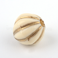 Тыква гальванических акриловые бусины&nbsp;X-PACR-Q102-200A