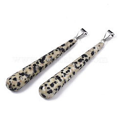 Натуральный далматин JasPer большие подвески&nbsp;X-G-S359-095