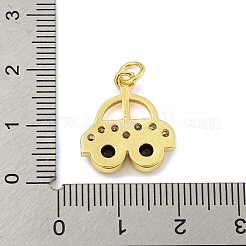 Покрытие автомобильной стойки латунь микро паве подвески из кубического циркония&nbsp;KK-Z053-10G