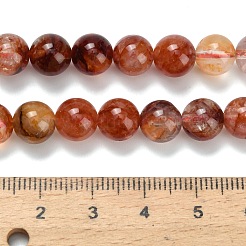 Нити бусин из натурального красного гематоидного кварца/железистого кварца класса А&nbsp;G-L642-B10-8mm