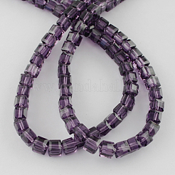 Стеклянные бусины&nbsp;GLAA-R041-8x8mm-19