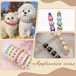 300 шт. латунные акриловые бусины-разделители со стразами RB-ME0001-01