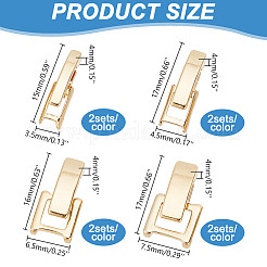 16 шт. 8 стиля экологически чистых латунных застежек для часового ремешка KK-AR0003-51
