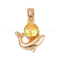 Латунные микро проложить кубического циркония подвески&nbsp;KK-E795-23KCG-01