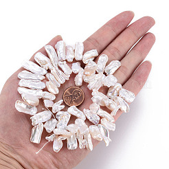 Природные Кеши жемчуг пряди PEAR-S020-H07