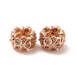 Стойки обшивки латунь микро проложить кубического циркония бусы KK-C010-05