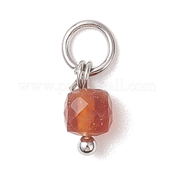 Подвески-кубы из натуральных смешанных драгоценных камней&nbsp;PALLOY-JF04818