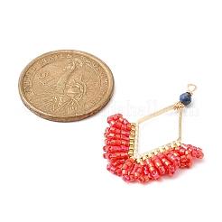 Стеклянные подвески из бисера&nbsp;PALLOY-MZ00144-03