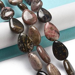 Природные родонит бисер нитей&nbsp;G-P528-L21-01