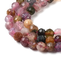 Нити из натуральных разноцветных турмалиновых бусин&nbsp;G-H336-A10-03