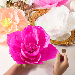 1 пакетик искусственных цветов из гофрированной бумаги&nbsp;DIY-SC0032-64C