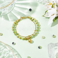 1 нить натуральных серпантиновых бусин G-OC0003-10